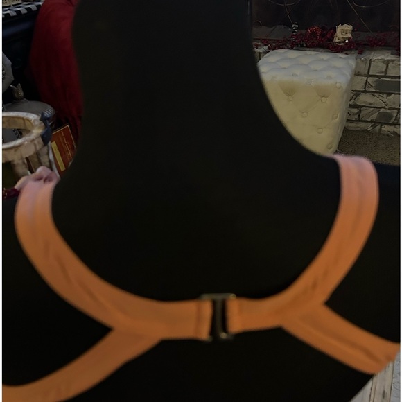 swim dress peach built in bottoms padded modest L - Picture 6 of 11